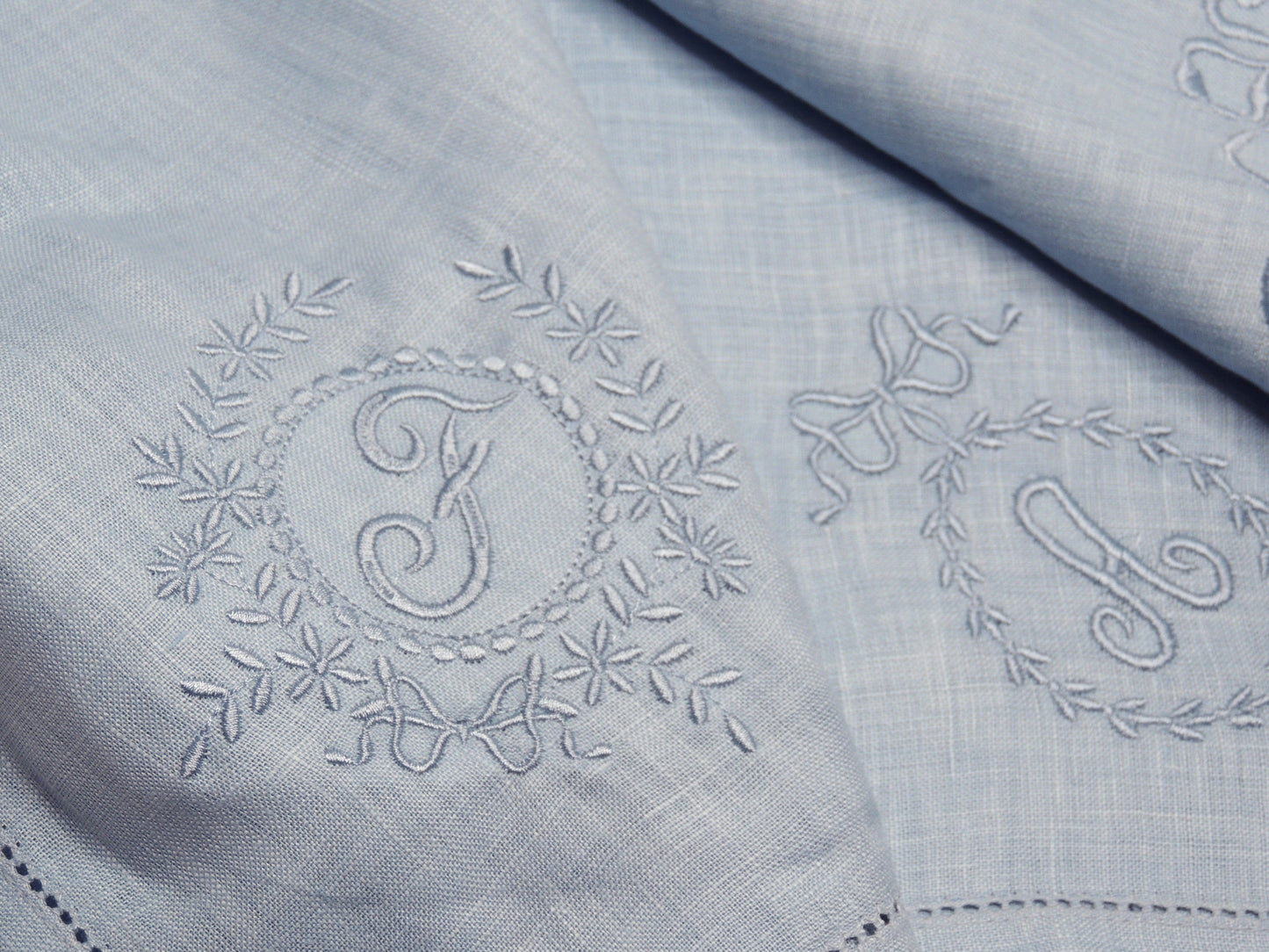 Something Blue Embroidered Dinner Napkins