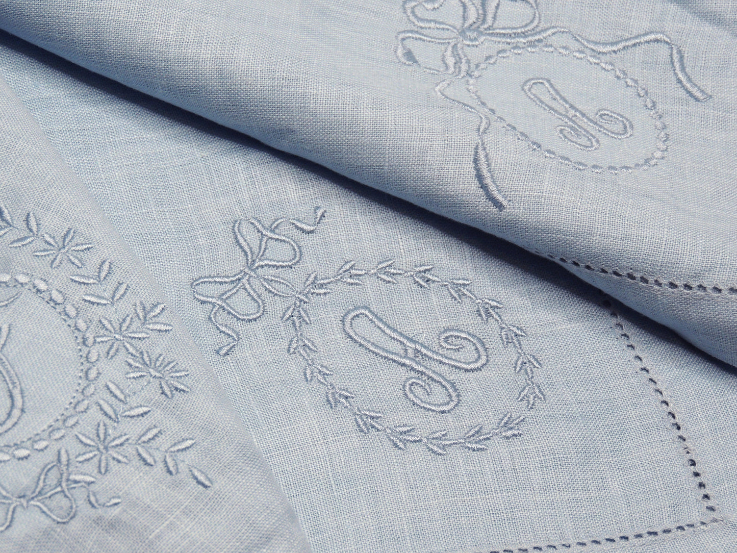 Something Blue Embroidered Dinner Napkins