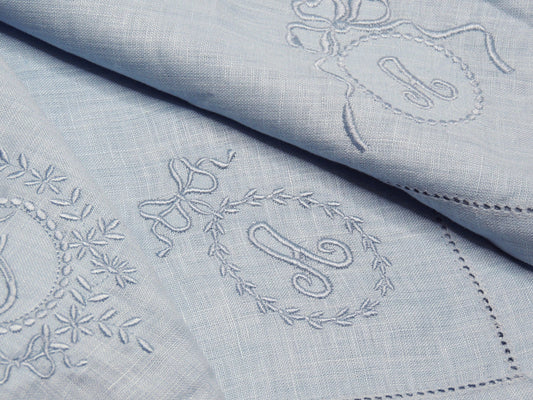 Something Blue Embroidered Dinner Napkins